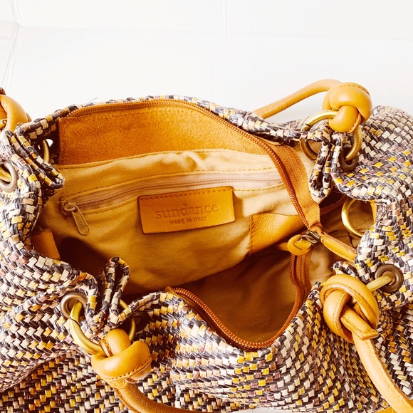 Sundance woven hobo duffel style handbag - Picture 6 of 6